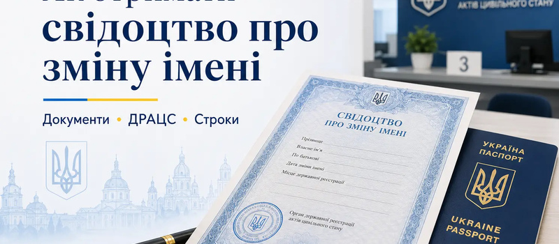 Как получить свидетельство о смене имени